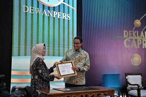 Anies Janji Bangun Ekosistem Pers Yang Sehat Okezone News