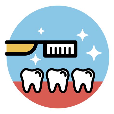 Diseño Png Y Svg De Dientes De Cepillo De Dientes Planos Para Camisetas