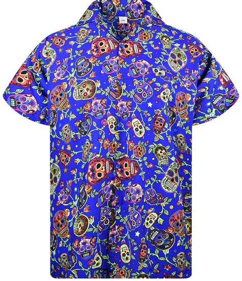 Amazon King Kameha Hawaiian Shirt Men Funky Casual Button Down