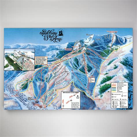 Vintage 1989 Park City Mountain Resort Licensed Trail Map - Etsy in ...