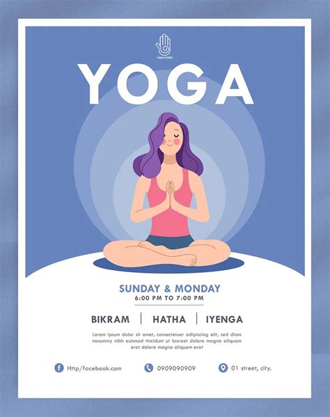 Yoga Flyer Design Template Vector Artofit