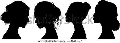 Silhouette Profile Woman Universal Sign On Stock Vector (Royalty Free ...