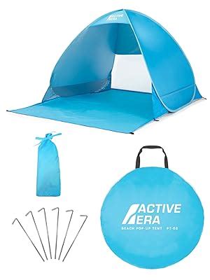 Active Era Pop Up Strandmuschel Mit Uv Schutz Upf Strandzelt