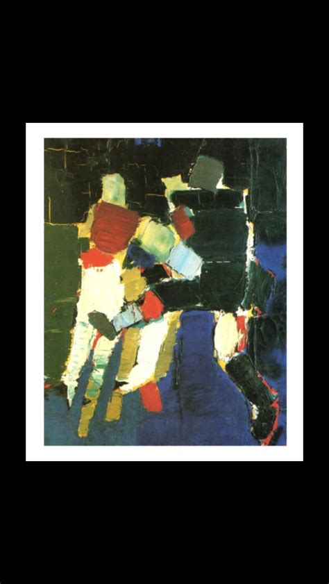 Nicolas De Staël Footballeurs 1952 Huile sur toile 81 x 65 cm