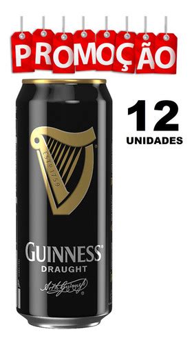 12 Cervejas Guinness Draught Stout Escura 440ml Com Nf Frete Grátis