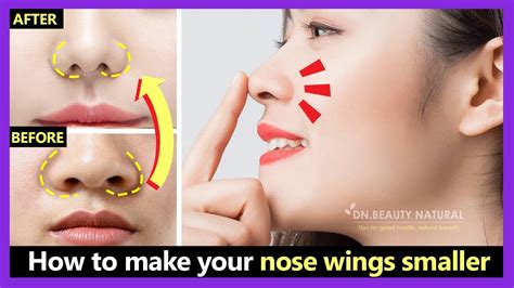 Only Mins How To Make Your Nose Wings Smaller Big Nose Look Smaller