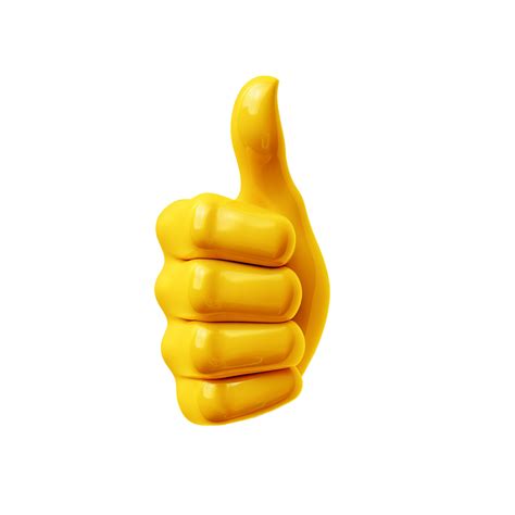 AI generated Thumbs up emoji png isolated on transparent background ...