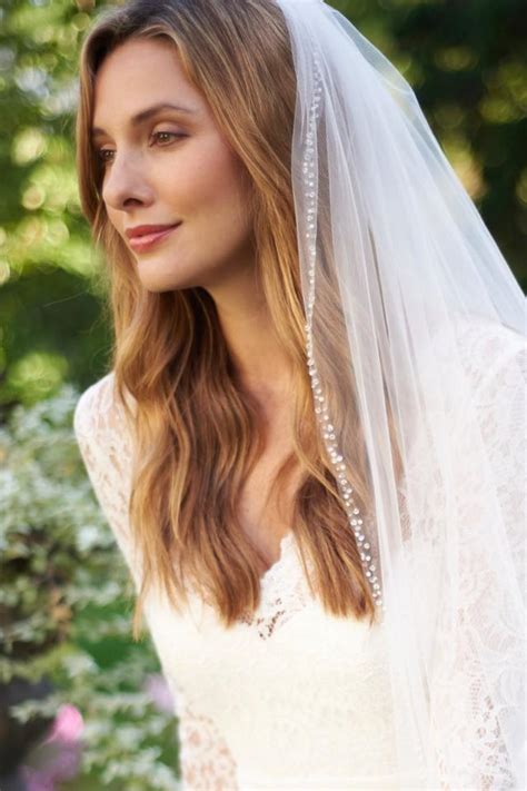 Pearl Cathedral Wedding Veil Crystal Bridal Veil Beaded Veil Ivory