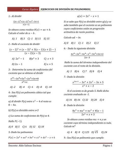 Calculadora De Divisiones De Polinomios Todo Lo Que Necesitas Saber Gbm