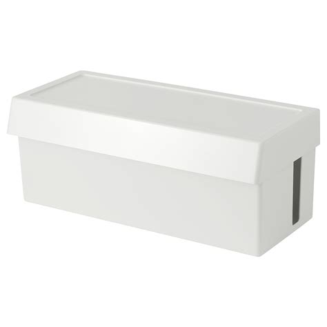 SÄTTING cable management box with lid - IKEA CA