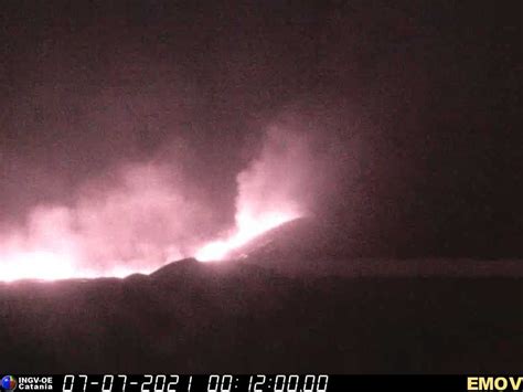 Etna Comunicato Di Attivit Vulcanica Del Luglio