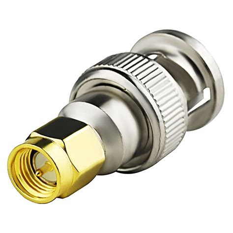 Netboon Sma Male To Bnc Male Adapter Sma To Bnc Male Coaxial Jack Connectors For Ham Radio Cb