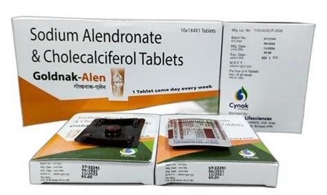 Sodium Alendronate And Cholecalciferol Tablet 70 Mg At Rs 2600box In