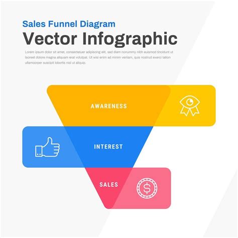 Flat Sales Funnel Diagram Design 695778 Vector Art at Vecteezy