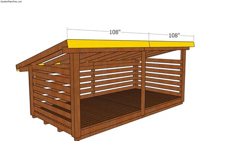 8x16 Firewood Shed Plans 6 Cord Wood Shed Plans Free Garden Plans