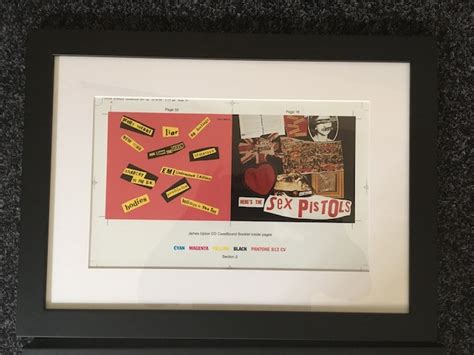 Sex Pistols Original Proof Artwork For Never Mind The Bollocks Album Inner Booklet The Fame Bureau