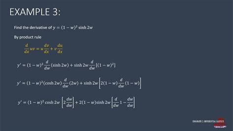 Derivatives Of Transcendental Functions Hyperbolic Equations Youtube