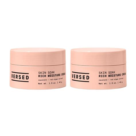 Versed Skin Soak Rich Moisture Face Cream 2 Pack Daily