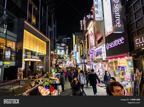 Myeongdong Market Image & Photo (Free Trial) | Bigstock