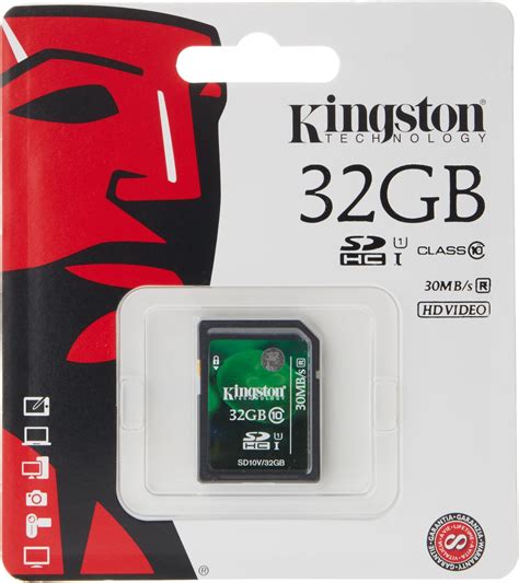 Kingston Digital SD10V 32GB 32 GB SDHC SDXC Clase 10 UHS 1 Tarjeta De