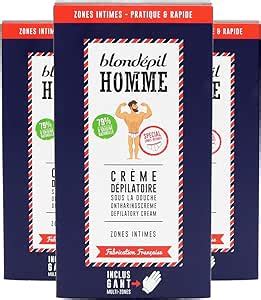 Blond Pil Homme Creme Depilatoire Homme Sous La Douche Zone Intime