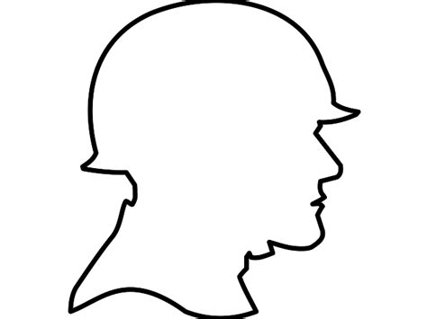 Soldier Outline Clip Art at Clker.com - vector clip art online, royalty ...