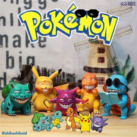 Jual FGpuf Figure Pokemon Ugly Face Figur Mainan Pikachu Muka Jelek