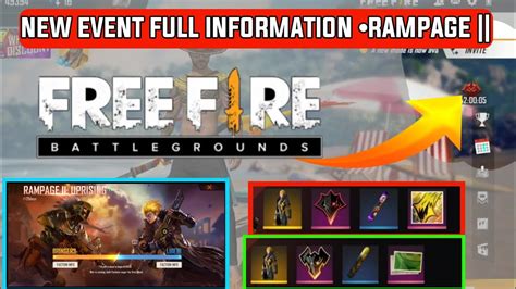 Free Fire New Event Rampage How To Complete Rampage Uprising Youtube