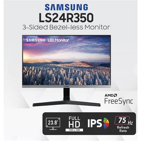 Jual Led Monitor Samsung 24 Inch Sr35 Sr350 Ls24r350fhexxd Fhd Ips 75hz