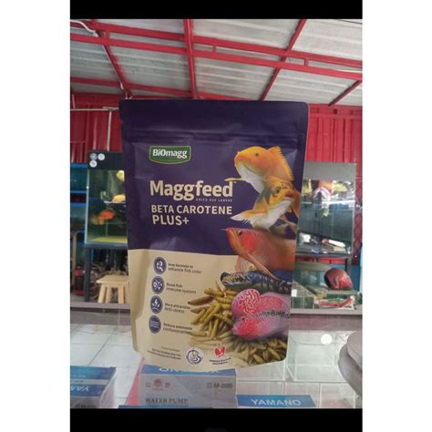 Jual Pakan Ikan Maggot Kering Maggfeed Beta CAROTENE PLUS Shopee