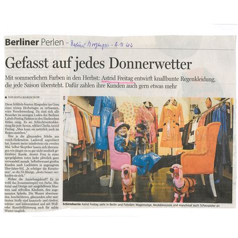 Artikel Von Uns In Der Berliner Morgenpost Freitag Fashion