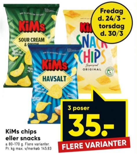 Kims Snacks Bilka Marts 2023 Alle Tilbudsavis