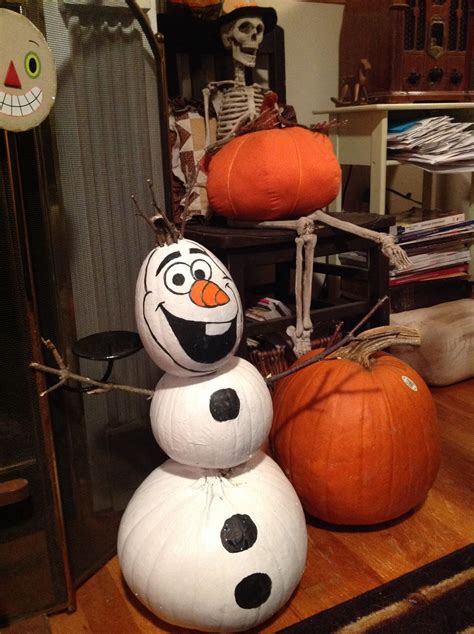 20+ Olaf Pumpkin Painting Ideas – The Urban Decor