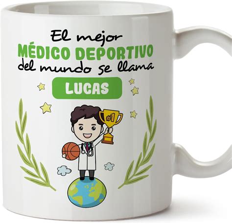 MUGFFINS Tazas Personalizadas para MÉDICO DEPORTIVO hombre En Español