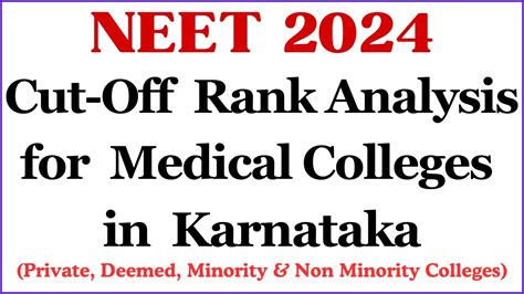 Karnataka Neet 2024 Cutoff Rank Neet 2024 Cutoff Analysis For Medical