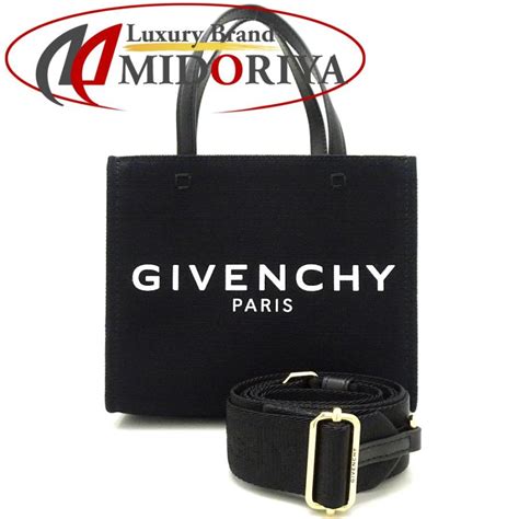 ジバンシー Givenchy 未使用 Bb50n0b1f1 キャンバス G ミニトートバッグ リネン 黒 ブラック151362