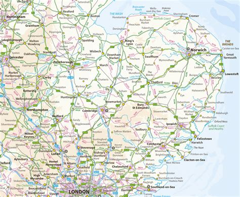 Printable Map Of East Anglia - Printable Maps