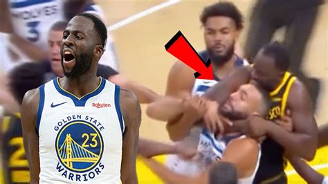 Draymond Green LOSES HIS MIND Puts Rudy Gobert In A HEADLOCK And DRAGS