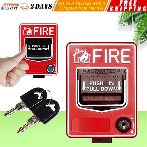 Vdc Fire Alarm System Conventional Manual Call Point Button Station