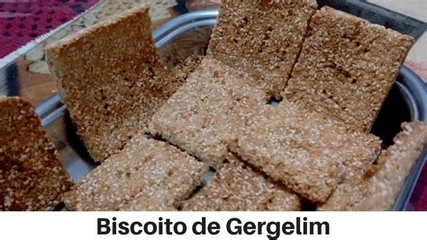 Biscoito De Gergelim Sem Gl Ten E Sem Lactose Youtube