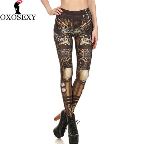 New Fashion 3d Machine Parts Legins High Waist Leggings Printed Sexy