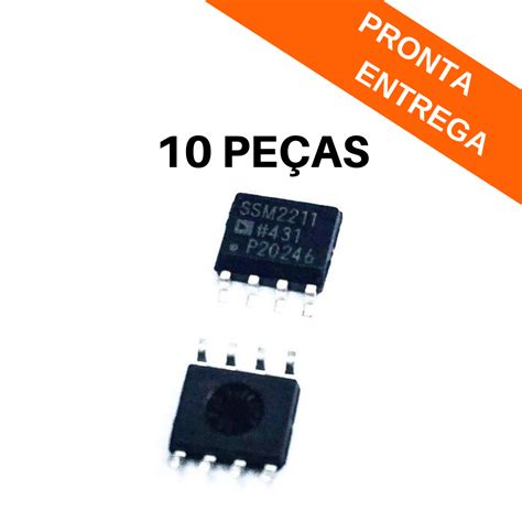 Kit 10 peças Circuito Integrado SSM2211SZ SMD SOIC 8 SOIC 8 Achei