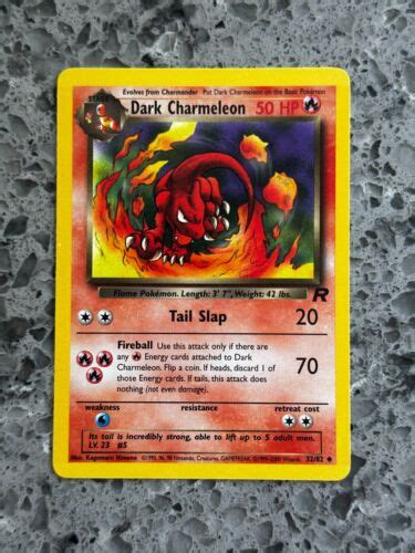 Dark Charmeleon Pokemon Team Rocket Nm Ebay