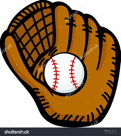 cartoon baseball gloves 5