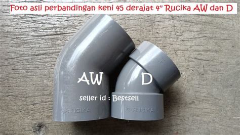 Elbow Derajat Inch Knee Keni Pipa Pvc Merk Rucika Ada