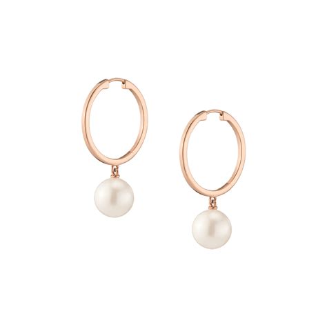 Pearl Hoop Earrings