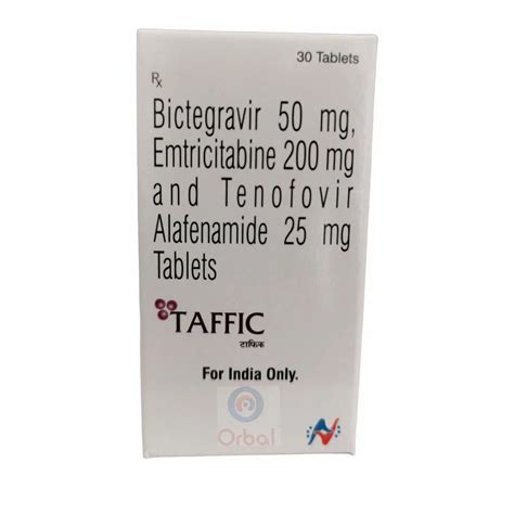 Taffic Bictegravir Mg Emtricitabine Mg Tenofovir Alafenamide Mg