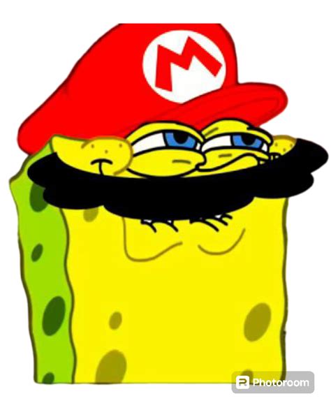 Mario's SpongeBob head meme by mac876 on DeviantArt