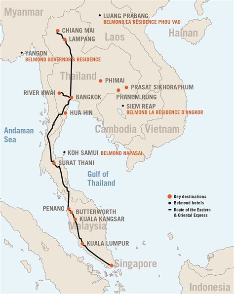 Orient Express Train Route Map