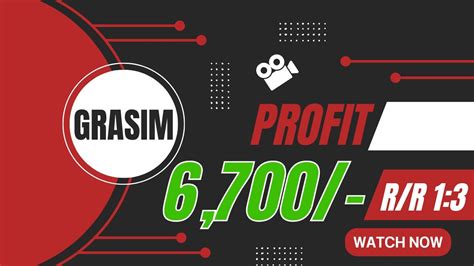 6 700 Profit Booked In GRASIM Live Intraday Trading Stocks Sign